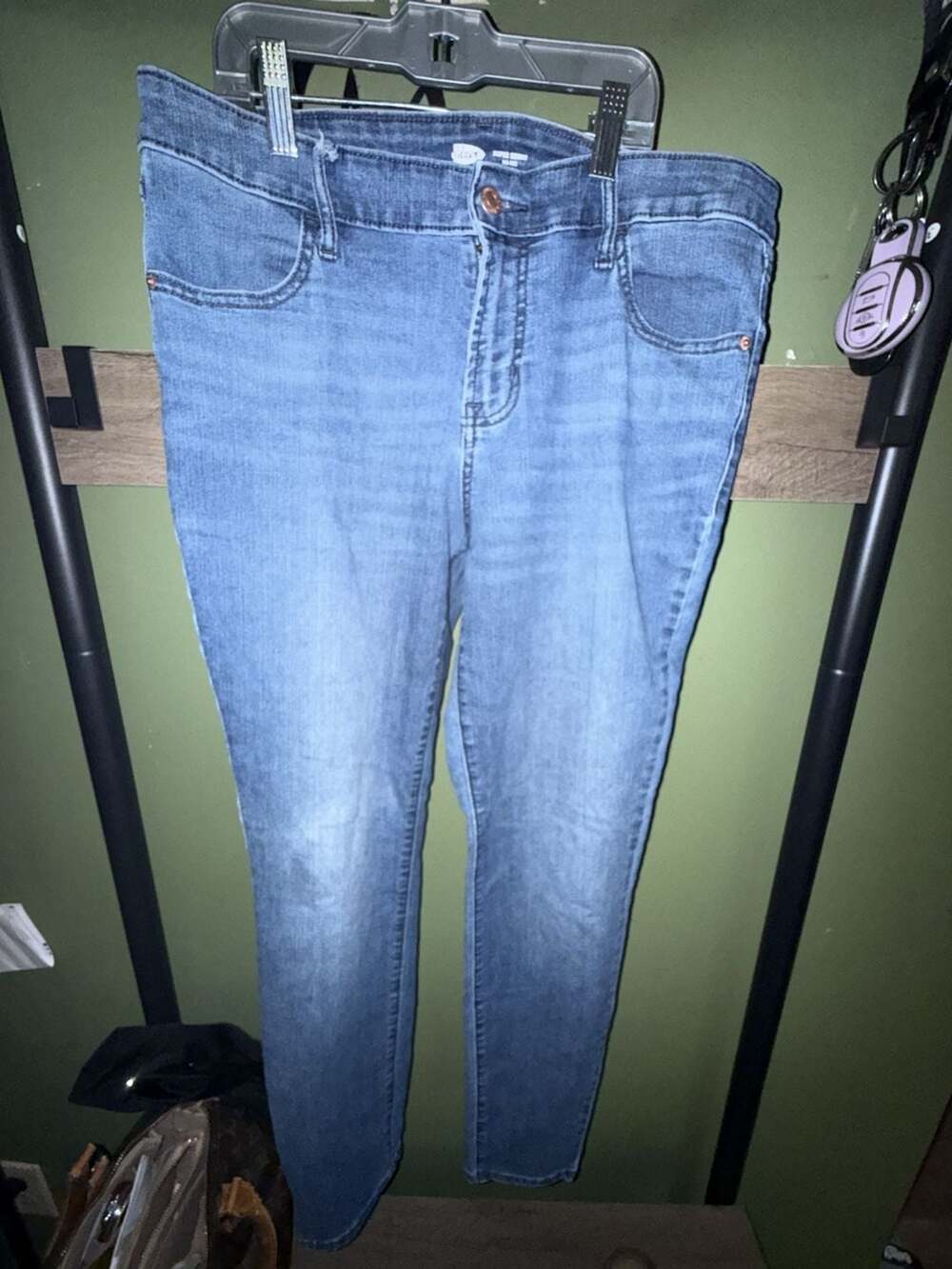 Old Navy Super Skinny Mid-Rise Jeans Size 12 Blue Denim